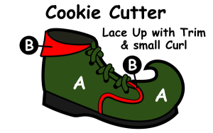 Cookie Cutter Elf Shoe 2 color option