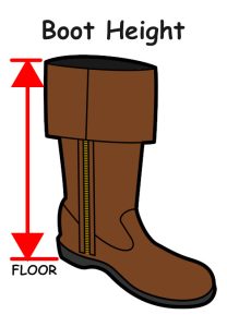Santa Boot Height Measurement
