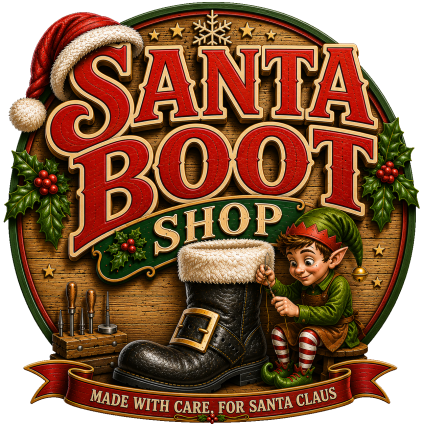 Custom Santa Boots, Real Leather